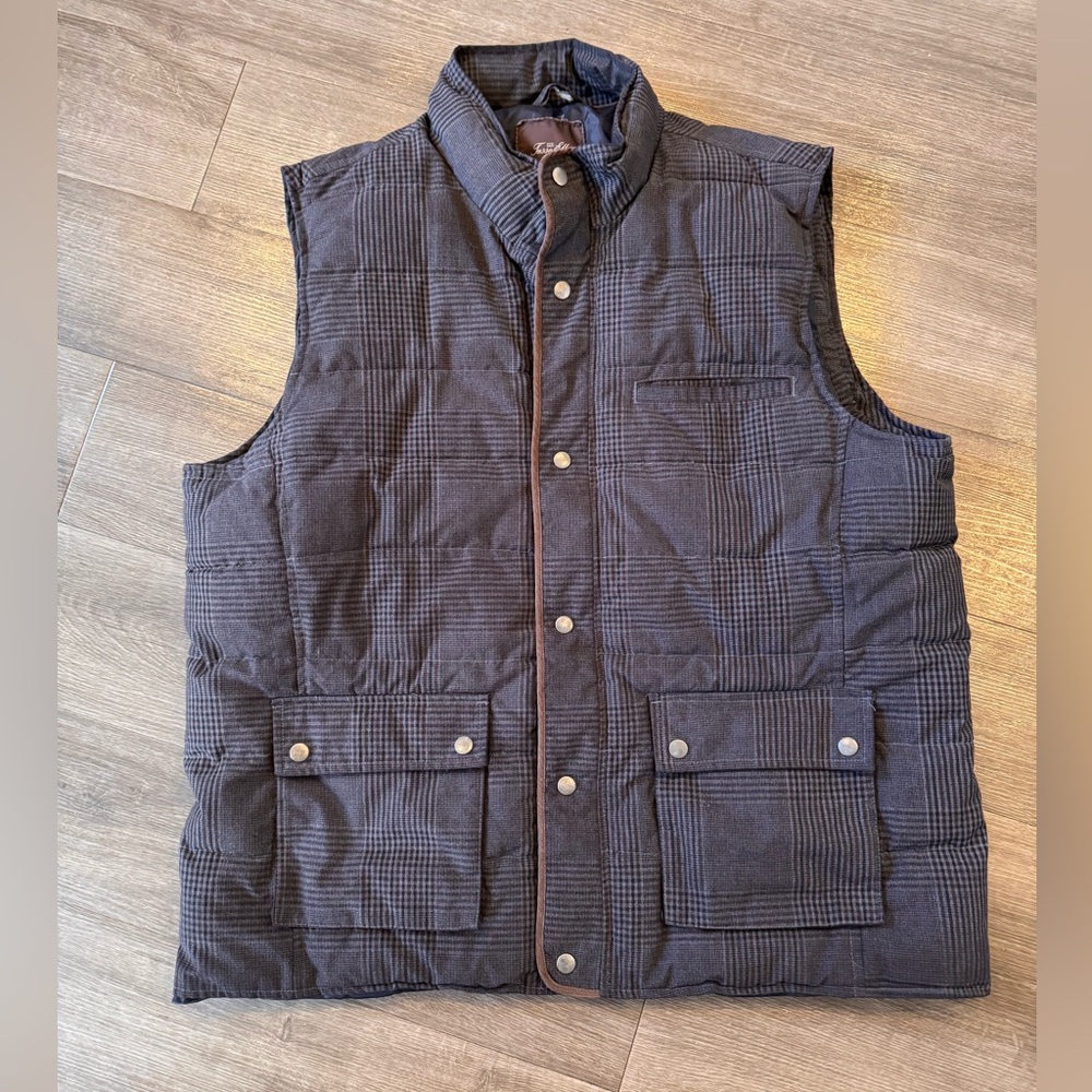 Men's Gray Quilted Vest